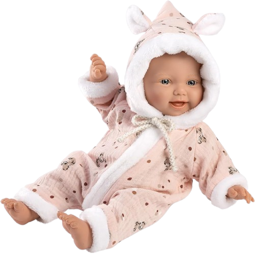 Baby Doll with Pink Outfit and Pacifier